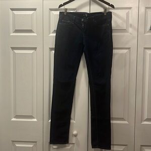 7 for all mankind dark wash Roxanne jeans with silver sequins